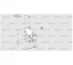 VAS1E25R/25R05NVWL/PP/PP (88107628) Газовый клапан Kromschroder