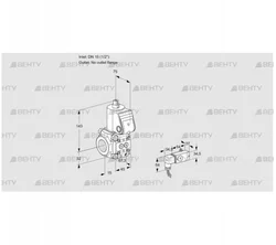 VAS1T15/-N/NQ (88010370) Газовый клапан Kromschroder