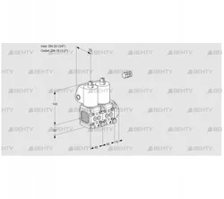 VCS1E20R/15R05FNNWL/PPPP/PPPP (88100165) Сдвоенный газовый клапан Kromschroder