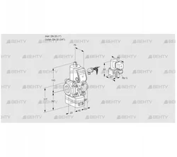 VAD125/20R/NW-50A (88006409) Газовый клапан с регулятором давления Kromschroder