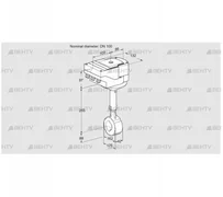 IBHS100Z01A/40A3A (88301643) Дроссельная заслонка Kromschroder