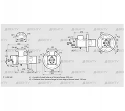 BIO 140HML-200/135-(53)E (84008125) Газовая горелка Kromschroder