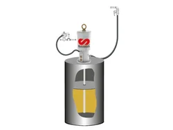 Комплект с насосом для консистентной смазки PumpMaster 6 для бочек 185 кг Samoa