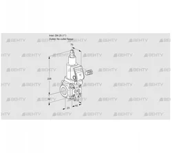 VAS125/-R/LWGR (88021898) Газовый клапан Kromschroder