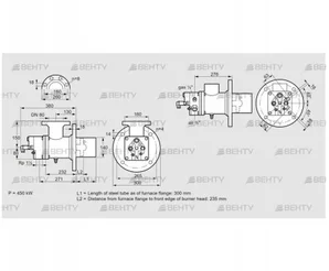 BIO 140HBL-300/235-(44)E (84008030) Газовая горелка Kromschroder