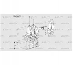 VCG3E50R/50R05NGEWGR/PPPP/ZSPP (88107787) Клапан с регулятором соотношения Kromschroder