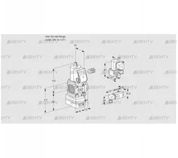 VAD1-/15R/NW-25B (88031744) Газовый клапан с регулятором давления Kromschroder