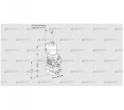 VAG1T-/15N/NQSLBN (88009019) Газовый клапан с регулятором соотношения Kromschroder