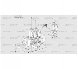 VCG3E50F/50F05NGEWR/PPPP/PPZS (88100826) Клапан с регулятором соотношения Kromschroder