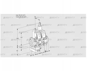 VCD1E20R/20R05D-50LVWR/PPMM/PPPP (88107448) Регулятор давления Kromschroder