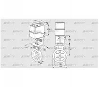 IDR150Z03D450AU/50-30W20TR10 (88303800) Дроссельная заслонка Kromschroder