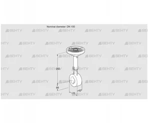 BVHS100W01A (88300185) Дроссельная заслонка Kromschroder