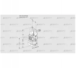 VAV1-/20R/NWAK (88006891) Газовый клапан с регулятором соотношения Kromschroder