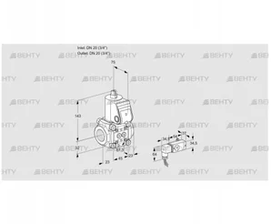 VAS1T20N/NK (88030245) Газовый клапан Kromschroder