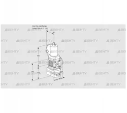 VAG2T-/40N/NQGLAA (88031821) Газовый клапан с регулятором соотношения Kromschroder