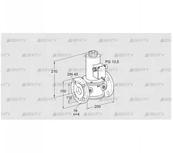 VG 40/33F10NK33 (85260190) Запорный газовый клапан Kromschroder