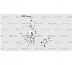 VAS1T25/-N/NKSR (88029387) Газовый клапан Kromschroder