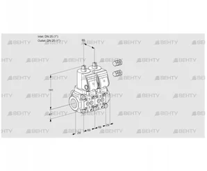 VCS2E25R/25R05NNWSR3/PPPP/PPPP (88103900) Сдвоенный газовый клапан Kromschroder