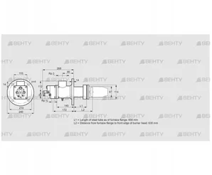 BIC 80LB-600/635-(59)F (84032179) Газовая горелка Kromschroder