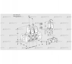 VCS3E50F/50F05NNWSR3/PP3-/PPZS (88103486) Сдвоенный газовый клапан Kromschroder