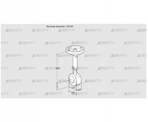 BVH80W01A (88300174) Дроссельная заслонка Kromschroder