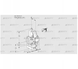 VAH2E50R/40R05HEVWR/MM/PP (88106303) Клапан с регулятором расхода Kromschroder