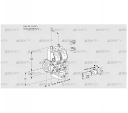 VCG1E15R/15R05NGEWR3/2-PP/PPPP (88100162) Клапан с регулятором соотношения Kromschroder