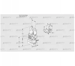 VAG1-/25R/NWAE (88011251) Газовый клапан с регулятором соотношения Kromschroder