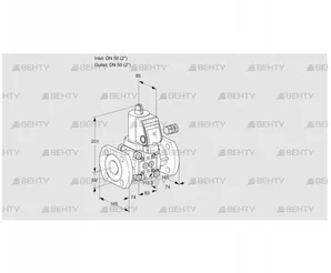 VAS350F/NQSR (88004896) Газовый клапан Kromschroder