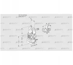 VAG1-/25R/NQAE (88002356) Газовый клапан с регулятором соотношения Kromschroder