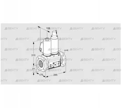 VCS6T65A05NLWSLE/PPPP/MMMM (88207665) Сдвоенный газовый клапан Kromschroder