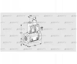 VCS665F05NLWGR3B/MMMM/MMMM (88207068) Сдвоенный газовый клапан Kromschroder