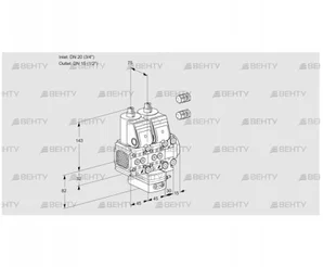 VCD1E20R/15R05FND-100VWR3/PPPP/PPPP (88101539) Регулятор давления Kromschroder