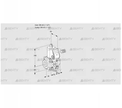 VAS3T40N/NQ (88000078) Газовый клапан Kromschroder