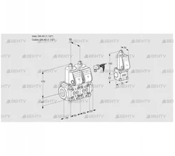 VCS2E40R/40R05NNWR/PPPP/ZSPP (88102618) Сдвоенный газовый клапан Kromschroder