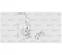 VAS3T40N/NQGR (88030943) Газовый клапан Kromschroder