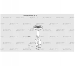 BVHM40W01A (88300176) Дроссельная заслонка Kromschroder