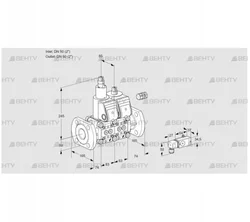 VCS3E50F/50F05LNWR/PP2-/PPMM (88103664) Сдвоенный газовый клапан Kromschroder