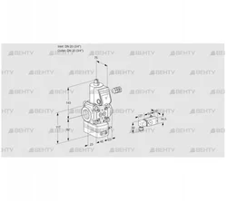 VAD120R/NW-100A (88006799) Газовый клапан с регулятором давления Kromschroder