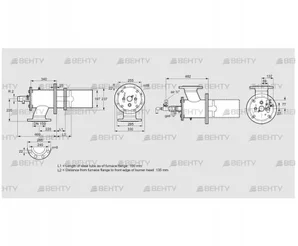 ZIC 200HML-100/135-(41)D (84277624) Газовая горелка Kromschroder