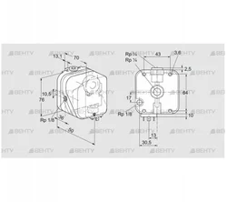 DG 10U-5N (84447314) Датчик-реле давления газа Kromschroder