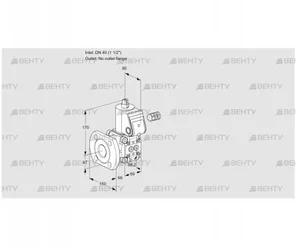 VAS240/-F/NW (88005341) Газовый клапан Kromschroder