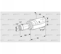 UVS 10D1P2 (84315211) УФ датчик пламени Kromschroder