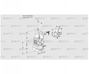 VAG1-/15R/NWBE (88012731) Газовый клапан с регулятором соотношения Kromschroder