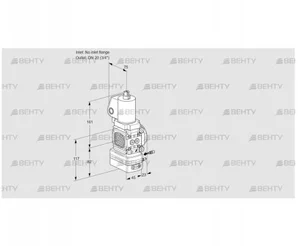 VAG1-/20R/NWGLAE (88020281) Газовый клапан с регулятором соотношения Kromschroder