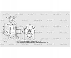 BIO 140HM-100/35-(52)E (84008714) Газовая горелка Kromschroder