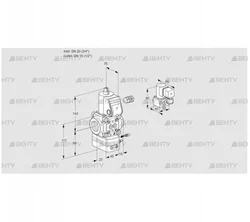 VAG120/15R/NWBE (88002325) Газовый клапан с регулятором соотношения Kromschroder