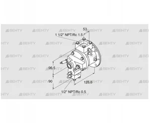 TJ28.0015-A2AHSCNA6C9FSB0 (85401340) Газовая горелка Kromschroder