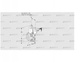 VAS340/-R/NW (88008359) Газовый клапан Kromschroder