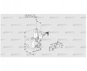 VAS240/-F/NW (88006301) Газовый клапан Kromschroder